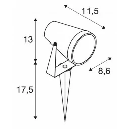 Lampă de exterior SAMRINA SP single QPAR51