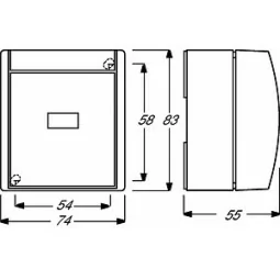 Intrerupator aparent cu lampa de control IP44 ABB , Busch-Jaeger Ocean 2601/6SKW-53