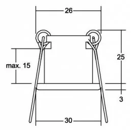 Spot punct Halogen LV max. 20W auriu 1G4 QT9 IP20 , cer cu stele