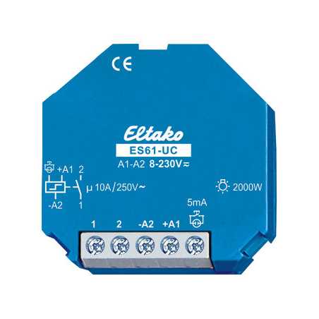 ES61-UC Releu impuls 1S / 10A doza electronic 8-230V AC/DC 2000W