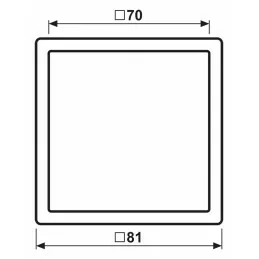 Rama simplă Jung ES2981 din inox inoxidabil pentru montaj orizontal si vertical