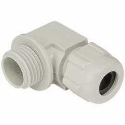 Kaiser 5215.13.105 ,Presetupă cu cot 90° din plastic Pg13 ,Gri RAL 7032 Cablu Ø 7.0-10.5 mm ,