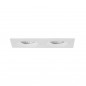 Modul incastrat dreptunghiular alb 2-lampi , ,Brumberg 45024170