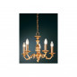 Candelabru , aur ,5 230V AC 5x40W PL gold ,Brumberg 850535
