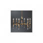 Candelabru , gold ,6 230V AC 6x40W PL gold ,Brumberg 859046