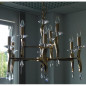 Candelabru , gold ,9 230V AC 9x40W PL gold ,Brumberg 859049