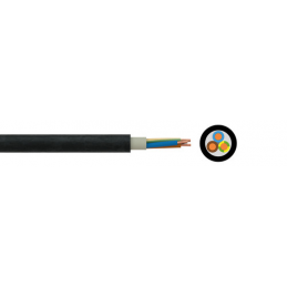 Cablu NYY-J 3x2,5 mm², ignifug conform EN 60332-1-2 ,100m rola