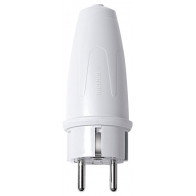 Stecher schuko cauciuc/termoplastic (ALB)