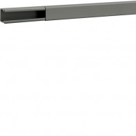 Cablu canal fara interioare sau laterale perforati din PVC BA6 30x25mm gri piatra , Hager B3002507030O