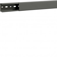 Cablu canal fara perforatii laterale din PVC BA6 30x40mm gri piatra , Hager B3004007030B