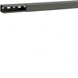 Cablu canal fara perforatii laterale din PVC BA6 40x25mm gri piatra , Hager B4002507030B