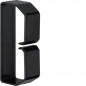Clema din PVC la Cablu canal BA6 40x80mm negru , Hager B400803