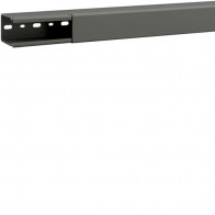 Cablu canal fara perforatii laterale din PVC BA6 60x40mm gri piatra , Hager B6004007030B