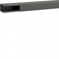 Cablu canal fara interioare sau laterale perforati din PVC BA6 60x40mm gri piatra , Hager B6004007030O