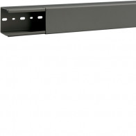 Cablu canal fara perforatii laterale din PVC BA6 60x60mm gri piatra , Hager B6006007030B