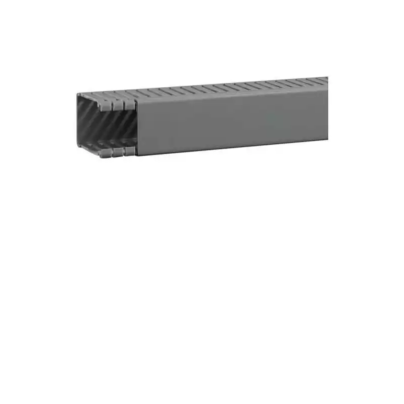 Cablu canal fara perforatii interioare din PVC BA6 60x40mm gri piatra , Hager BA66004007030O