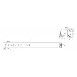 Clema tip bratara de echipotentializare tevi si burlane din INOX tip RV, D 60-10 reglabil, DEHN 423019