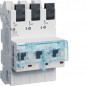 Siguranță automată selectivă, 3 poli Car. (curba) C 63A pt. montaj ras. cupru QuickConnect , Hager HTS363C