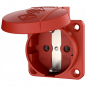 Mennekes 11033 ,Priza modulara CEE pentru montajul in carcase sau canale SCHUKO , 16A 2 poli +E , 230V , IP54 , RT
