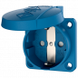Mennekes 11061 ,Priza modulara CEE pentru montajul in carcase sau canale SCHUKO , 16A 2 poli +E , 230V , IP54 , BL