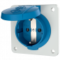 Mennekes 11011F ,Priză SCHUKO albastră , 16A 2 poli +E 230V , IP54