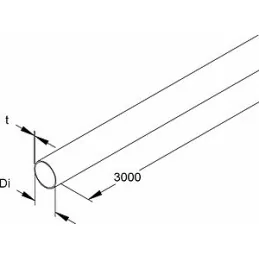 Țeavă metalica neteda din aluminiu M40 conform EN 61386-1