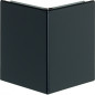 Capac colț exterior la BRS 80mm din tablă de oțel in negru grafit , Hager BRS0802A9011