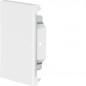 Capac terminal tăietură ascunsă tablă de oțel la BRS 70x100mm Capac 80mm alb , Hager BRS6510069010