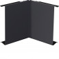 Capac colț interior la BRS 80mm din tablă de oțel in negru grafit , Hager BRS0802I9011