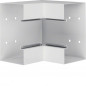 Colț interior din profil de bază la BRS 100x170mm Capac 80mm tablă de oțel alb uz. , Hager BRS10017049016