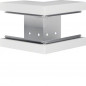 Colț exterior din profil de bază la BRS 100x130mm Capac 80mm din tablă de oțel alb , Hager BRS10013039010