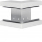 Colț exterior din profil de bază la BRS 83x130mm Capac 80mm tablă de oțel alb uz. , Hager BRS8513039016