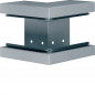 Colț exterior din profil de bază la BRS 83x130mm Capac 80mm din tablă de oțel zincat , Hager BRS851303VERZ