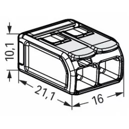 Clemă Wago 221-682 pentru zone explozive Ex e 2x 0,2-6mm²