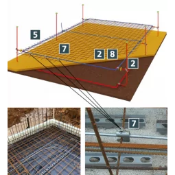 Piesă de capăt în formă de Z cu câte 1 orificiu D 10,5 mm și D 12,5 mm Oțel inoxidabil , DEHN 390499