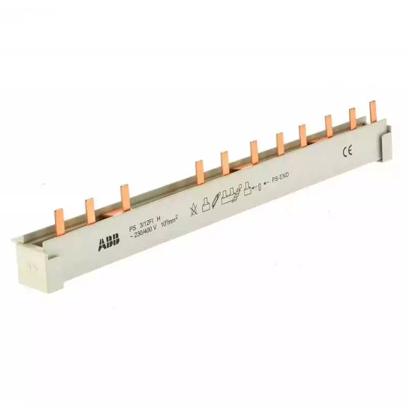 ABB PS3/12FI Șine de faze ,Bus Bar 3 faze,12 de pini,10 mm²,pentru FI