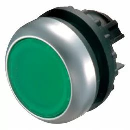 Buton iluminat automatizare , RMQ-Titan verde,neetichetat, Eaton M22-DL-G