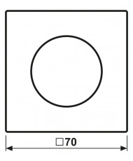 Capac pentru dimmer - potențiometru rotativ Jung LS1740WW