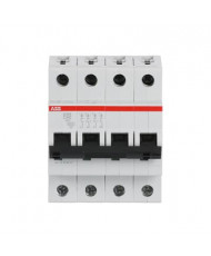 Disjunctor automat ABB S204 C 40A , 4 poli , 6kA SR EN60898 si 10kA EN60947 , curba C