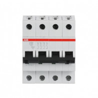 Disjunctor automat ABB S204 C 40A , 4 poli , 6kA SR EN60898 si 10kA EN60947 , curba C