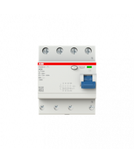 Diferențial trifazat ABB Flexline seria FX204 tip A de 40A cu 4 poli, 30mA de 10kA cu prindere dubla si semnalizare contact