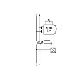 Dispozitiv de detectare a defectelor de arc electric AFDD ABB Tip A B16A 30mA cu diferential inclus