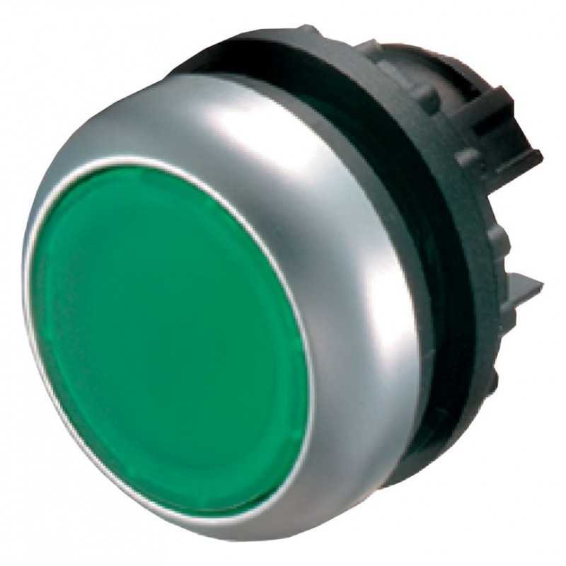 Buton iluminat automatizare , RMQ-Titan verde,neetichetat, Eaton M22-DL-G