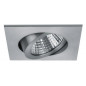 Spot LED incastrabil 7W, Alb Cald 3.000K, formă pătrată, aluminiu mat Spot LED incastrabil 7W, Alb Cald 3.000K, formă pătrată, aluminiu mat