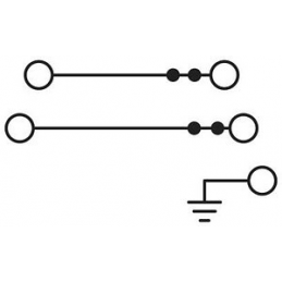 Clema PTI2,5-PE/L/N 0,14-4mm² gri, conexiune push-in