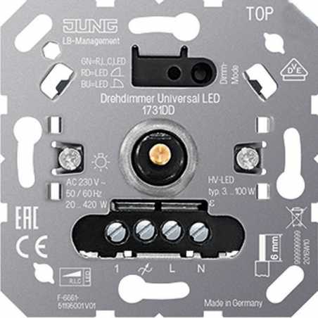 Dimmer rotativ pentru LED, inserție standard Jung 1731DD