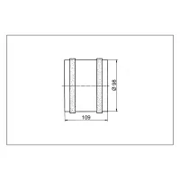 Ventilator de camera pentru introducere in tub de 100 Vol: 105 cbm/h Maico 0080.0460