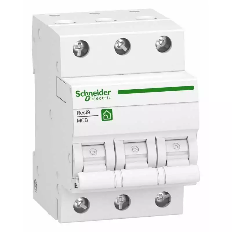 Schneider Electric R9F23306 ,disjunctor automat 6A Resi9 ,3 poli ,curba B, 6kA