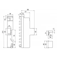 Descărcător supratensiune tip 1+2+3 combinat DEHNshield ZP Basic 2 pentru sisteme TT și TN-S