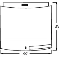 Element de control cu ​​interfață în infraroșu triton 1/2x MF/IR aluminiu